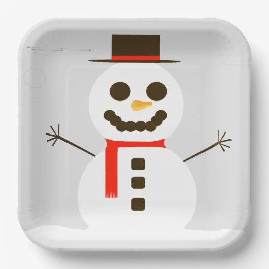 Frosty The Snowman Grey Paper Bord (Voorkant)