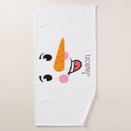 Frosty the Snowman Happy Face Badhanddoek