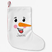 Frosty the Snowman Happy Face Kleine Kerstsok (Voorkant)