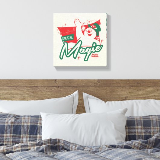 Frosty the Snowman - Het moet magie zijn Canvas Afdruk (Insitu (Slaapkamer))