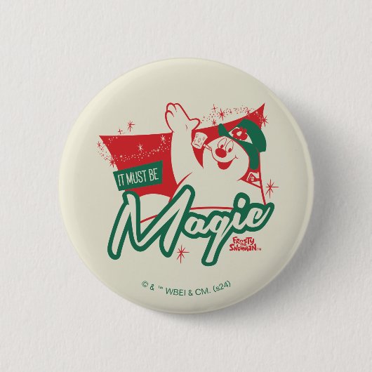 Frosty the Snowman - Het moet magie zijn Ronde Button 5,7 Cm (Voorkant)