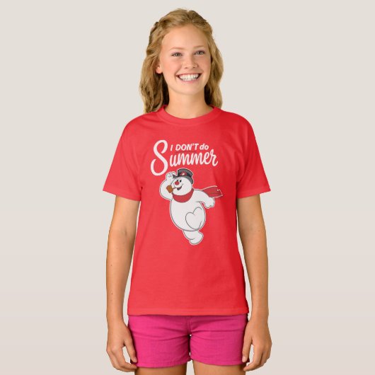 Frosty the Snowman™ | I Don't Do Summer T-shirt (Voorkant volledig)