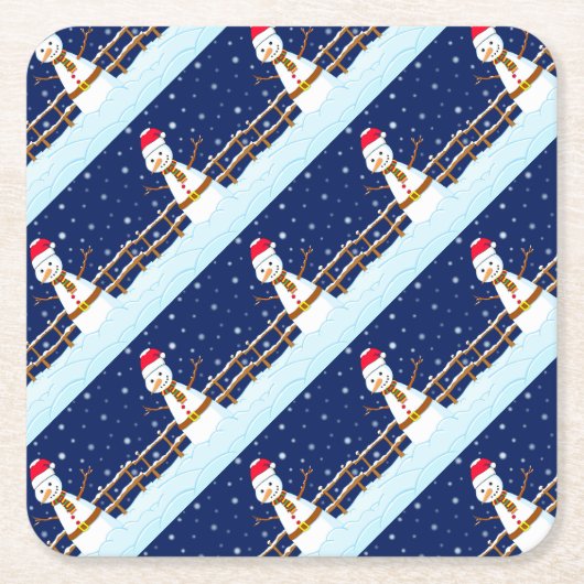 Frosty the Snowman Kartonnen Onderzetters (Voorkant)