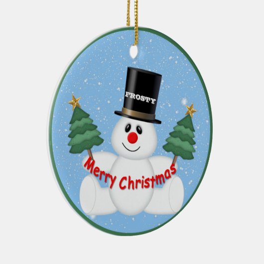 Frosty the Snowman Keramisch Ornament (Rechts)