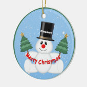 Frosty the Snowman Keramisch Ornament (Links)