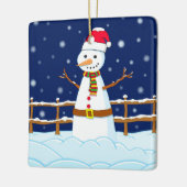 Frosty the Snowman Keramisch Ornament (Links)