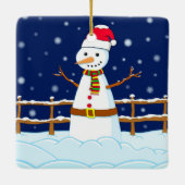Frosty the Snowman Keramisch Ornament (Achterkant)