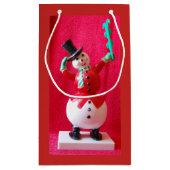 Frosty The Snowman kerstcadeau Klein Cadeauzakje (Achterkant)