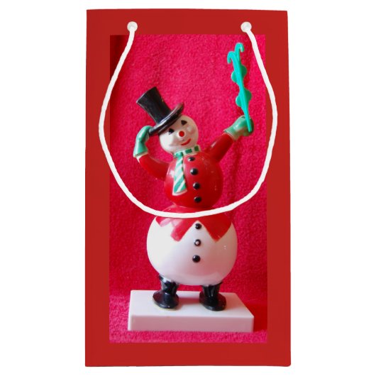 Frosty The Snowman kerstcadeau Klein Cadeauzakje (Achterkant)