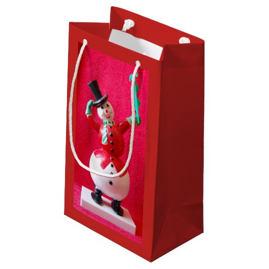 Frosty The Snowman kerstcadeau Klein Cadeauzakje (Achterkant Gekanteld)