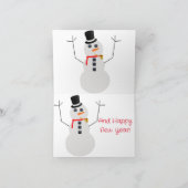 Frosty The Snowman-kerstkaart Bedankkaart (Binnen)