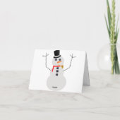 Frosty The Snowman-kerstkaart Bedankkaart (Achterkant)