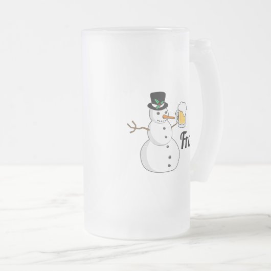 Frosty The Snowman Matglas Bierpul (Voorkant rechts)