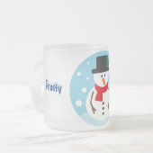 Frosty the Snowman Matglas Koffiemok (Voorkant links)