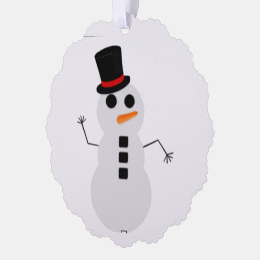 Frosty The Snowman Paper Ornament Kaart (Links)