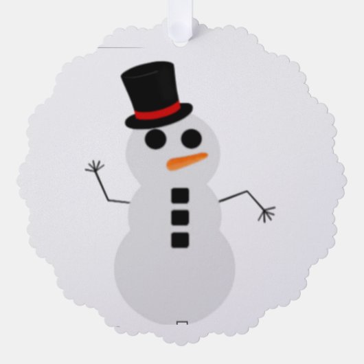 Frosty The Snowman Paper Ornament Kaart (Voorkant)