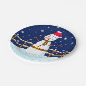 Frosty the Snowman Papieren Bordje (Gekanteld)