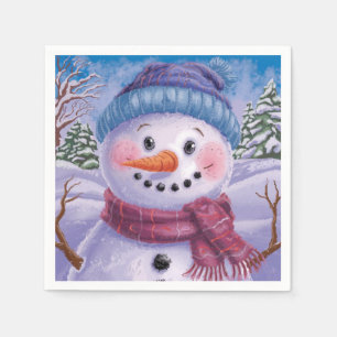 Frosty the Snowman Papieren Servet