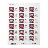 Frosty the Snowman Return Adreslabel Etiket (Full Sheet)
