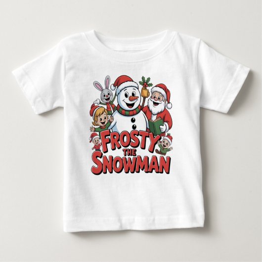 frosty the snowman t shirt design (Voorkant)