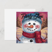 Frosty the Snowman Uitnodiging (Voorkant / Achterkant)