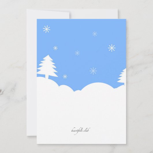 Frosty the Snowman verjaardagsfeestje uitnodiginge Kaart (Achterkant)