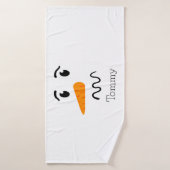 Frosty the Snowman Verwarren Gezicht Badhanddoek (Badhanddoek)