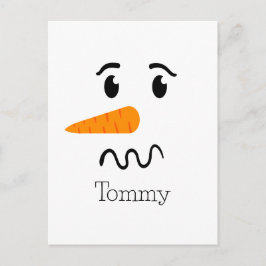 Frosty the Snowman Verwarren Gezicht Briefkaart