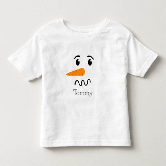 Frosty the Snowman Verwarren Gezicht Kinder Shirts (Voorkant)