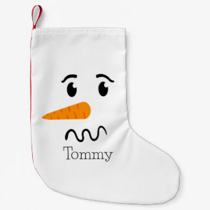 Frosty the Snowman Verwarren Gezicht Kleine Kerstsok