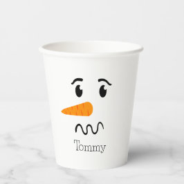 Frosty the Snowman Verwarren Gezicht Papieren Bekers