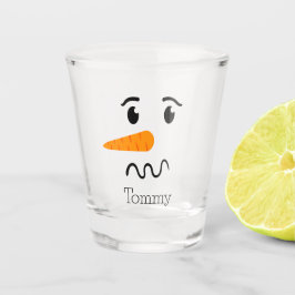 Frosty the Snowman Verwarren Gezicht Shot Glas