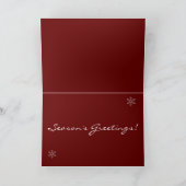 Frosty The Snowman Vintage-kersttrein Feestdagen Kaart (Binnen)