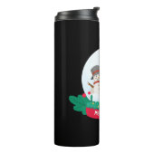 Frosty the Snowman Vrolijk kerstfeest Thermosbeker (Gedraaid links)