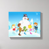 Frosty the Snowman™ Winter Canvas Afdruk (Voorkant)
