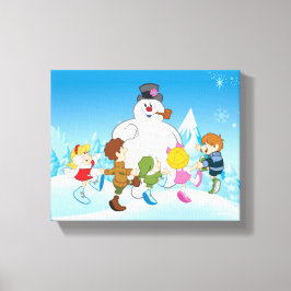 Frosty the Snowman™ Winter Canvas Afdruk
