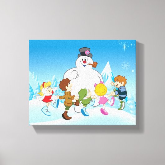 Frosty the Snowman™ Winter Canvas Afdruk (Voorkant)