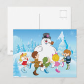 Frosty the Snowman™ Winter Feestdagenkaart (Voorkant / Achterkant)