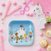 Frosty the Snowman™ Winter Papieren Bordje (Feest)