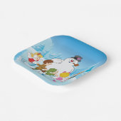 Frosty the Snowman™ Winter Papieren Bordje (Gebogen)