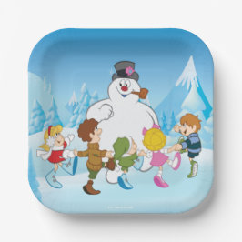 Frosty the Snowman™ Winter Papieren Bordje