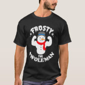 Frosty The Swole Buff Swole Snow Gym Muscle T-shirt (Voorkant)