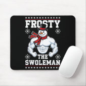 Frosty The Swoleman Christmas Gym Humor Muismat (Met muis)