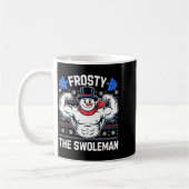 Frosty The Swoleman Funny Ugly Christmas Sweater G Koffiemok (Links)