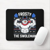 Frosty The Swoleman Funny Ugly Christmas Sweater G Muismat (Met muis)