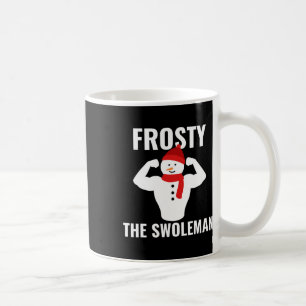 Frosty The Swoleman Snowman Workout Gym Kerstmis Koffiemok