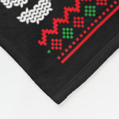 Frosty The Swoleman Ugly Christmas Sweater Funny S Fleece Deken (Hoek)