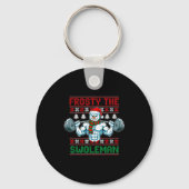 Frosty The Swoleman Ugly Christmas Sweater Funny S Sleutelhanger (Voorkant)