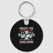Frosty The Swoleman Ugly Funny Christmas Snowman W Sleutelhanger (Voorkant)