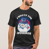 Frosty The Swoleman Ugly KerstSweater Funny S T-shirt (Voorkant)